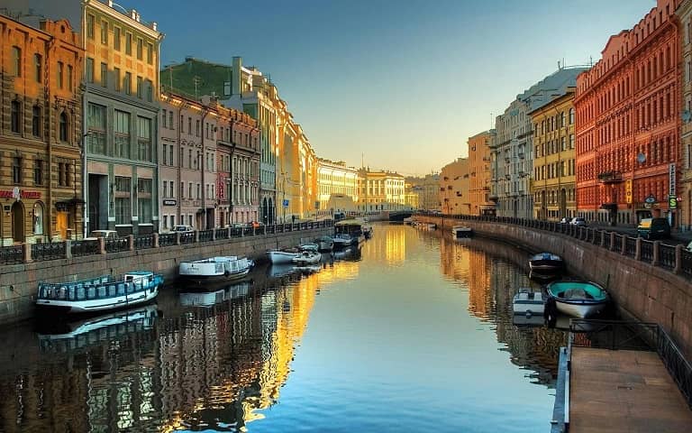 St. Petersburg is called the North Venice because of the canals abundance