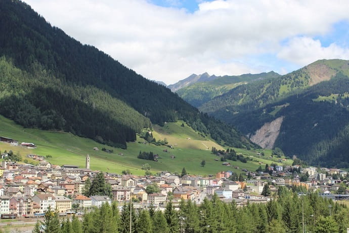 The village Airolo - the place from where Alexander Suvorov began his campaign