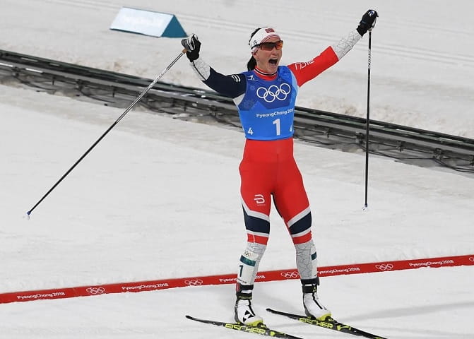 Bjorgen became the eight-time champion of the Olympic Games