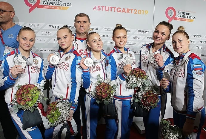 Women's team won silver in the team all-around