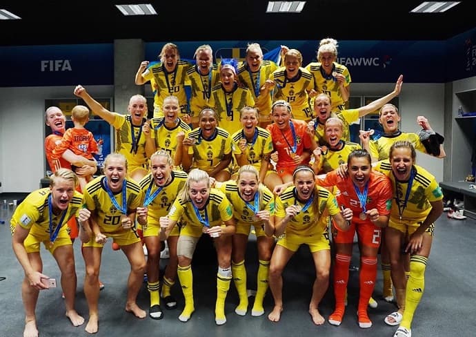 Sweden took third place