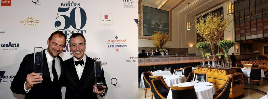 The restaurant of Daniel Humm (left) and Will Guidara (right) took first place in The World's 50 Best Restaurants in 2017