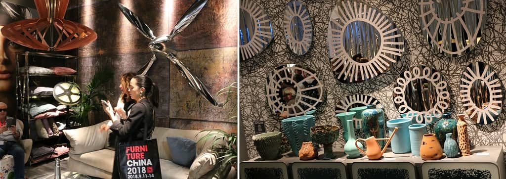 At the exhibition were presented both brands - that came from fashion and traditional furniture brands