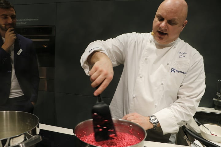 Very unusual dish for Italy - risotto with beets