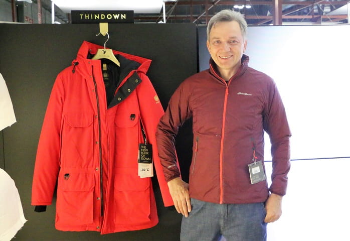 Evgeny Utkin in the THIN DOWN jacket